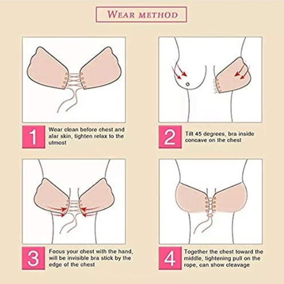 Adhesive Push up Strapless Bra - Picture 9 of 12